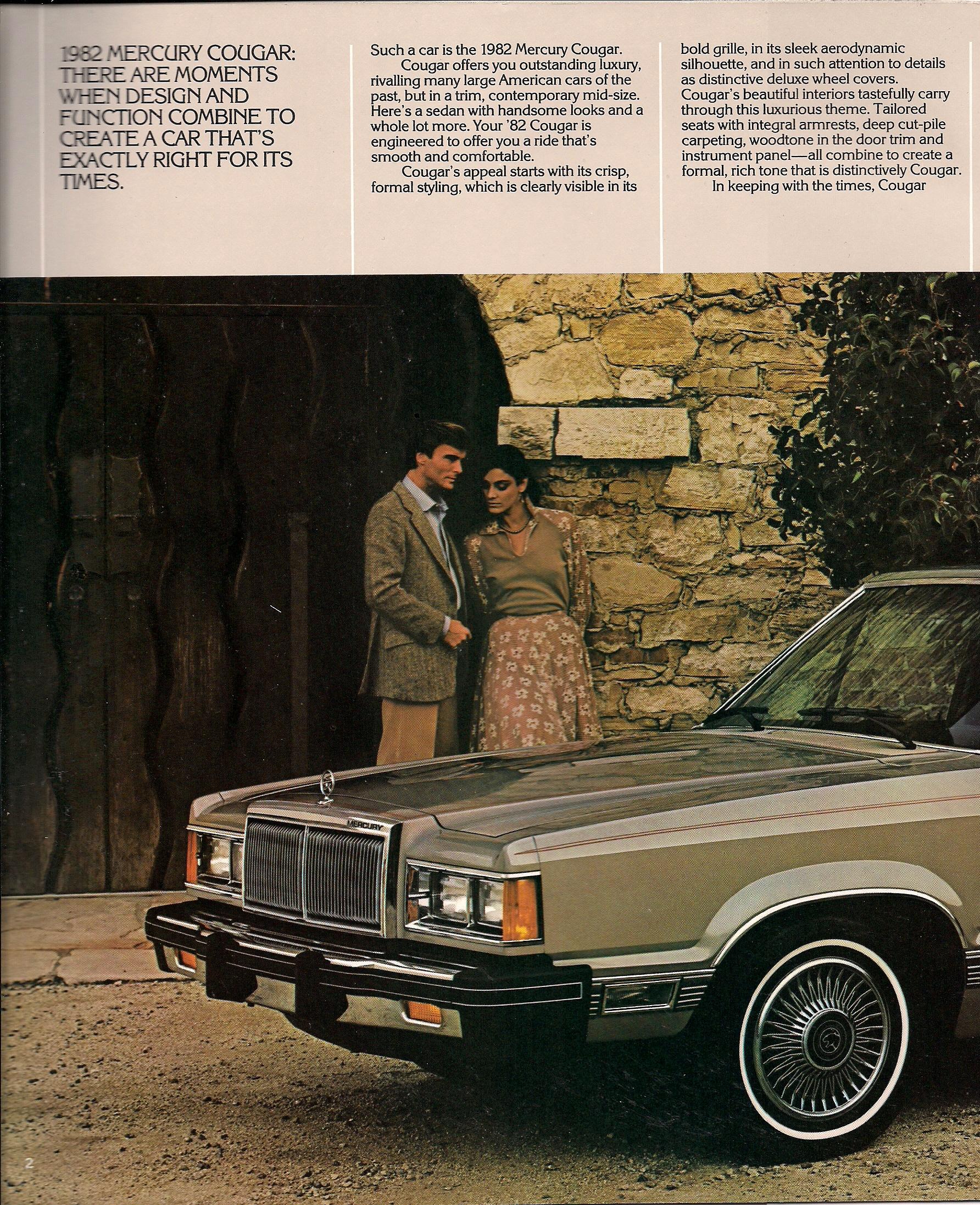 1982 Mercury Cougar Brochure Page 4